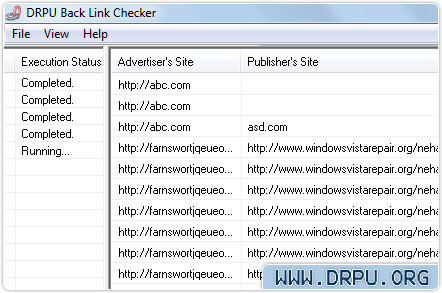 Backlink Checker Screenshot