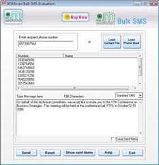 Bulk SMS Software Screenshot