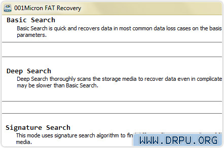 Software Screenshot Di Recupero Di Dati di Fat