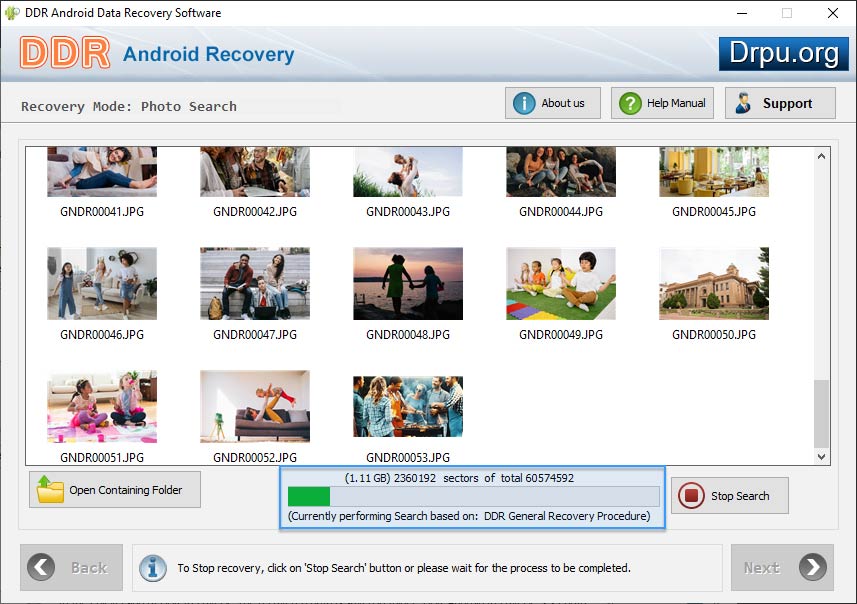 Data recovery is going on