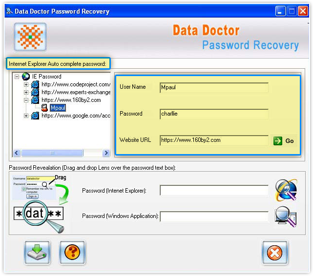 Internet Explorer Password Recovery