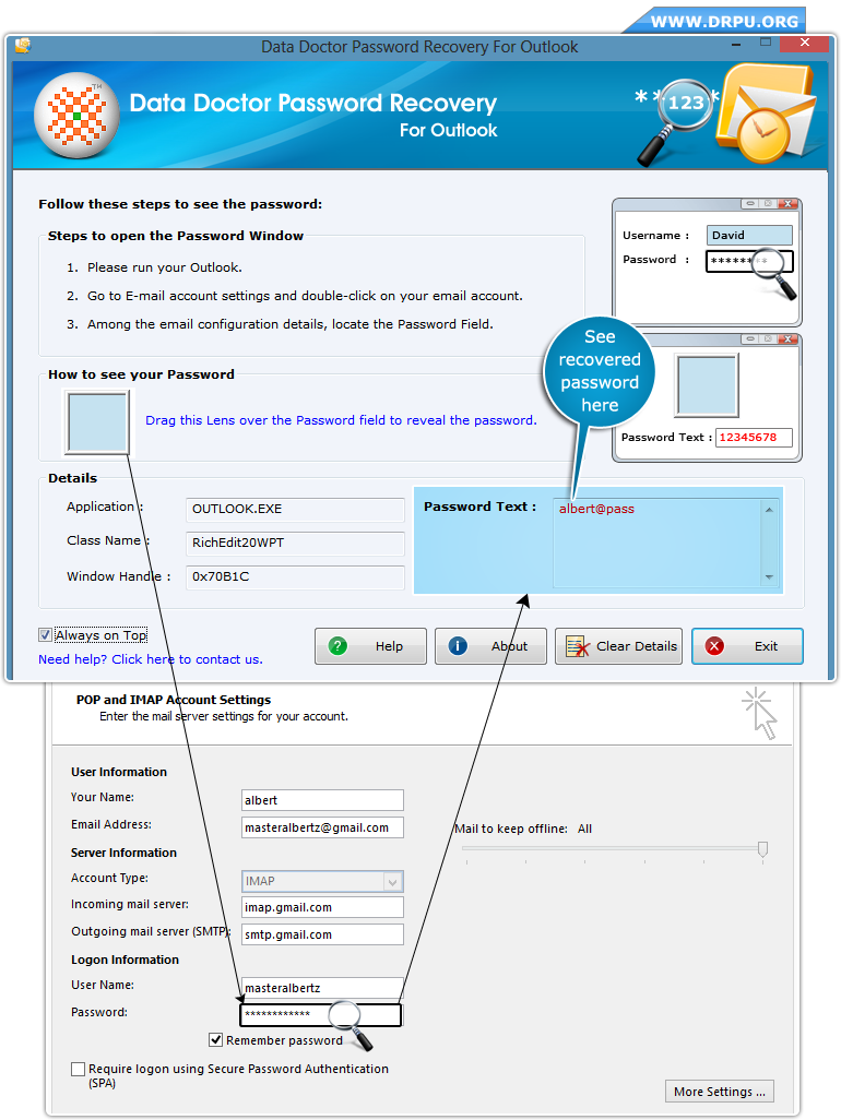 Password Recovery For Outlook