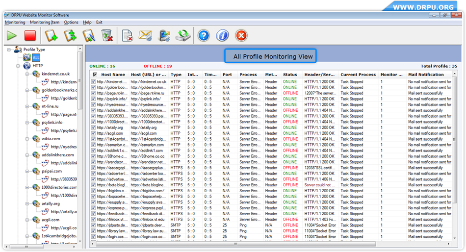 Website Monitoring Software